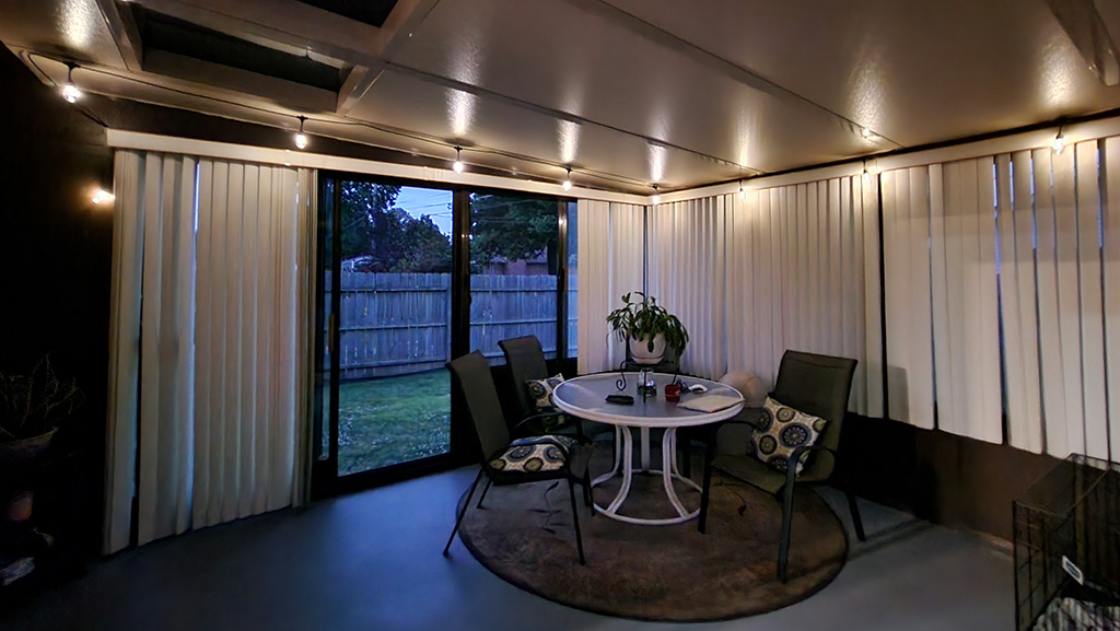 sunroom in the 80's house