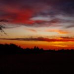 sunset in fall