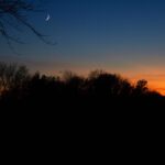 fall sunset in indiana