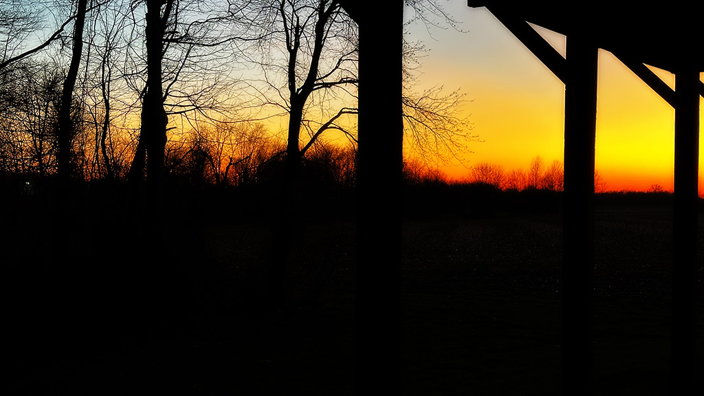 beautiful sunset in Indiana