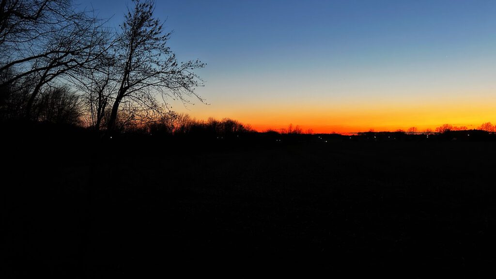 rural living sky at night