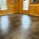 floor dye - half is half done