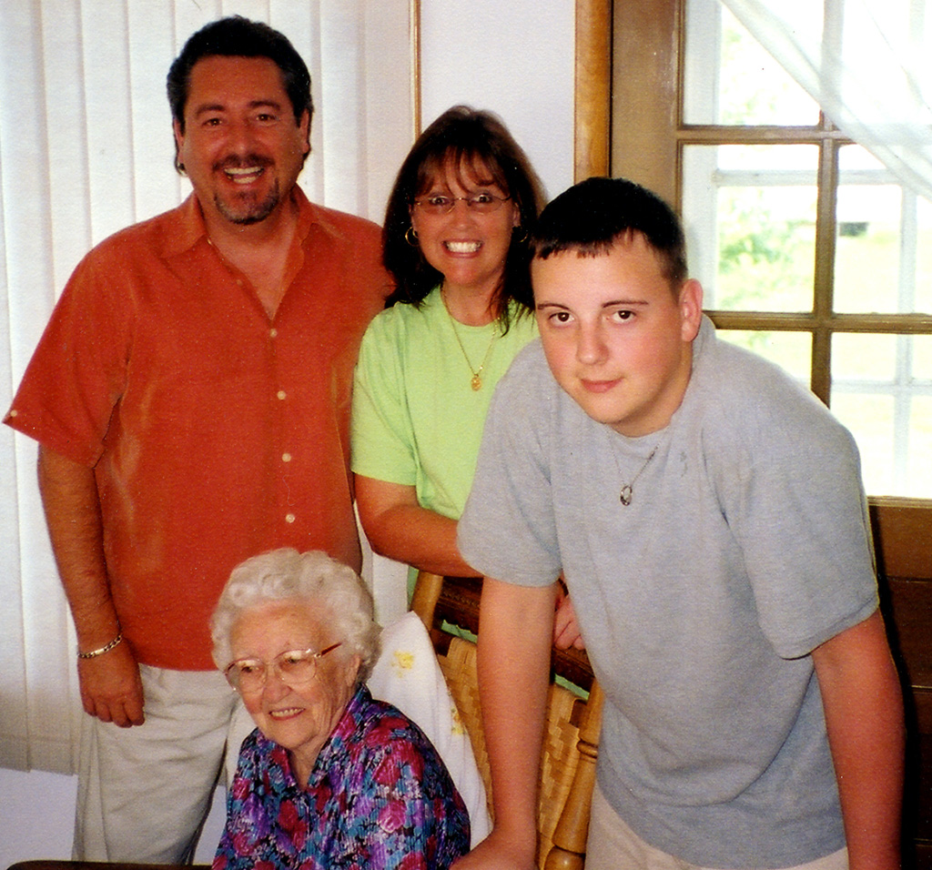 Nanny with grandchildren.