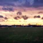 Indiana winter sunset