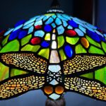 dragonfly lamp at night