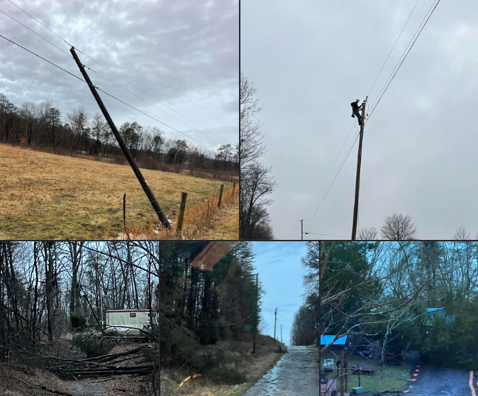 REMC says some are without power, share photos of wind damage