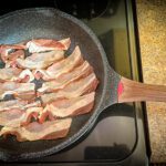 bacon in a skillet